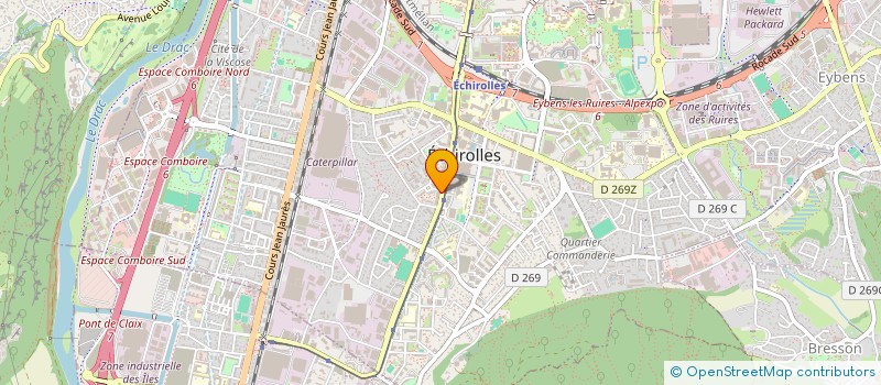 localisation de l'entreprise CAPEINTURE ISERE  ECHIROLLES