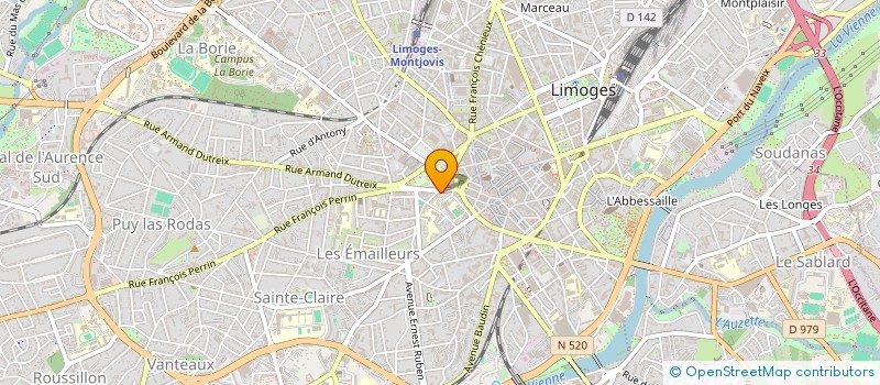 localisation de l'entreprise CAPELCHAM à LIMOGES