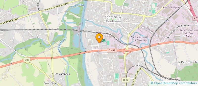 localisation de l'entreprise CAPELIO INVEST  ANDREZIEUX-BOUTHEON