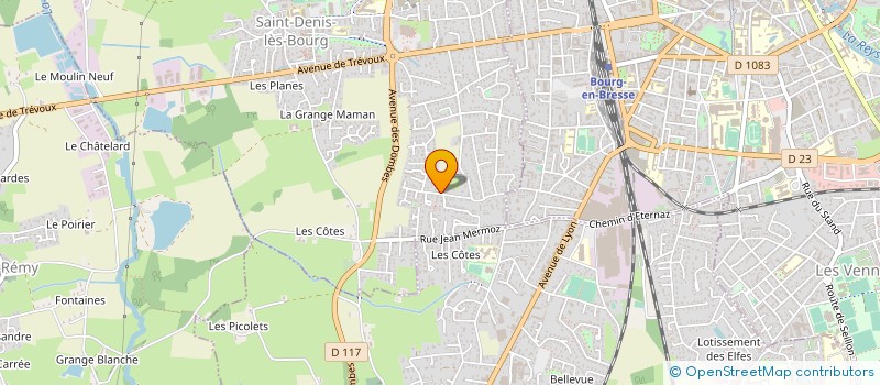 localisation de l'entreprise CAPELLI TAXI à SAINT-DENIS-LES-BOURG