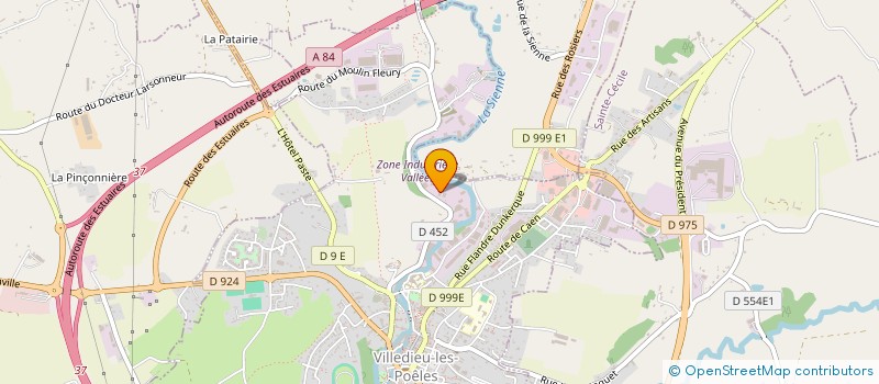 localisation de l'entreprise CAPEMS  VILLEDIEU-LES-POELES-ROUFFIGNY