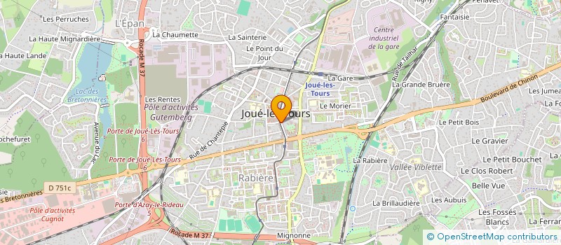 localisation de l'entreprise CAPEN GROUPE à JOUE-LES-TOURS