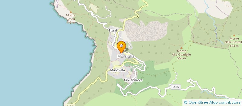 localisation de l'entreprise CAPENSE à MORSIGLIA