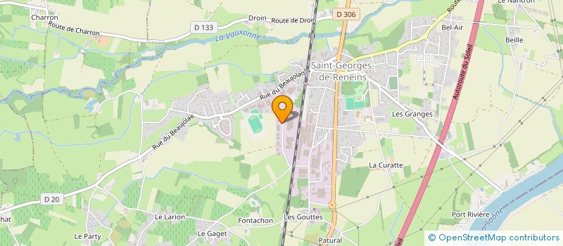 localisation de l'entreprise CAPEO à SAINT-GEORGES-DE-RENEINS