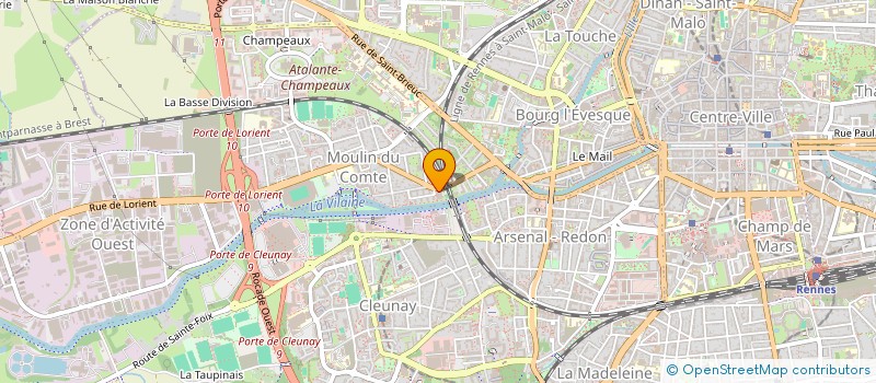 localisation de l'entreprise CAPEOS FORMATION  RENNES