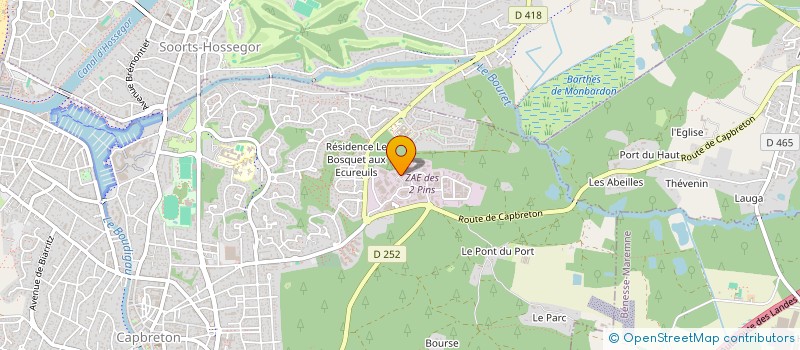 localisation de l'entreprise CAPERA  CAPBRETON