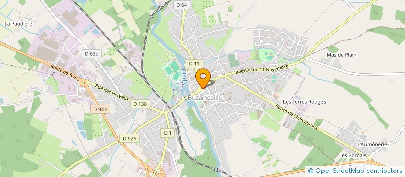 localisation de l'entreprise CAPERA FLORE SARL à BUZANCAIS