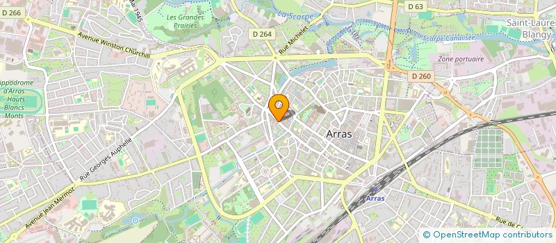 localisation de l'entreprise CAPEREAL à ARRAS
