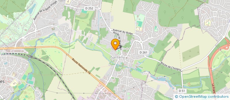 localisation de l'entreprise CAPERF  SANTENY