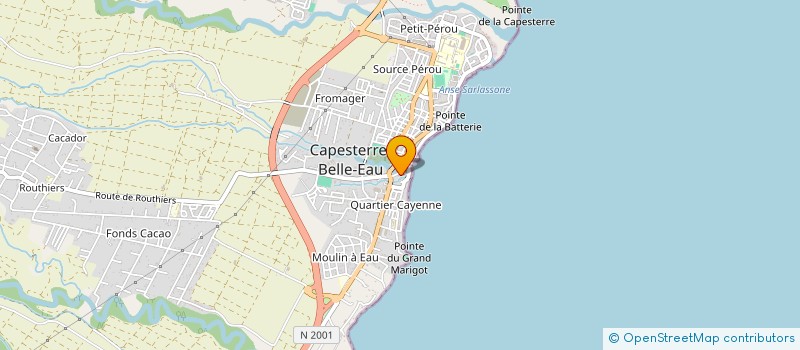 localisation de l'entreprise CAPES SURGEL à CAPESTERRE-BELLE-EAU