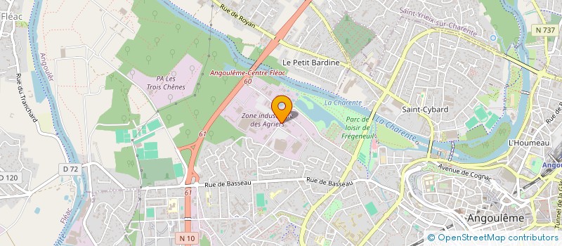 localisation de l'entreprise CAPEST COLOR à ANGOULEME