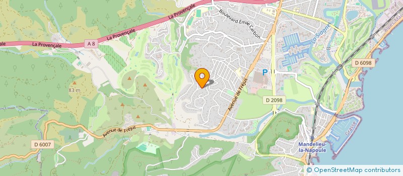 localisation de l'entreprise CAPEV CONSEIL  MANDELIEU-LA-NAPOULE