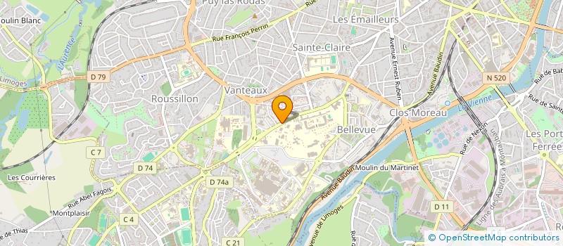 localisation de l'entreprise CAPEXCO SOLUTIONS à LIMOGES