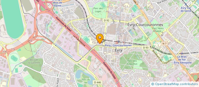 localisation de l'entreprise CAPEXIS  EVRY-COURCOURONNES