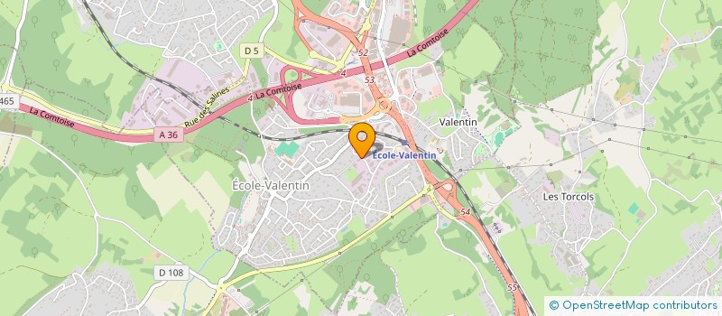 localisation de l'entreprise CAPFINANCES 25 à ECOLE-VALENTIN