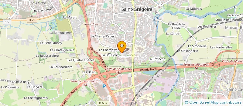 localisation de l'entreprise CAPFINANCES 35  SAINT-GREGOIRE