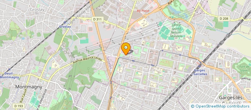 localisation de l'entreprise CAPFORMA à SARCELLES