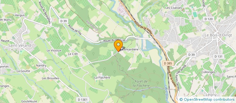 localisation de l'entreprise CAPHET  LA TOUR-DE-SALVAGNY