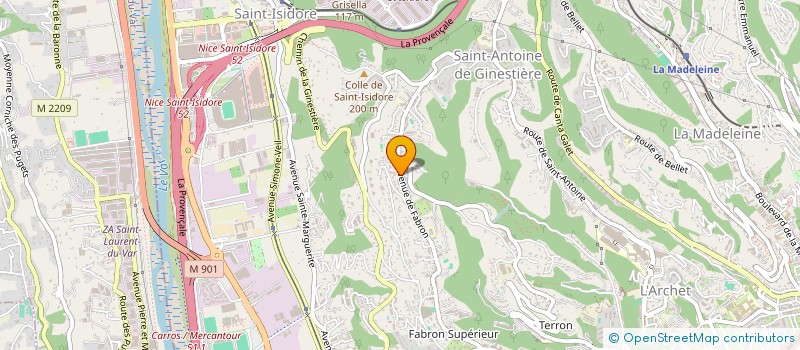 localisation de l'entreprise CAPHIZE à NICE