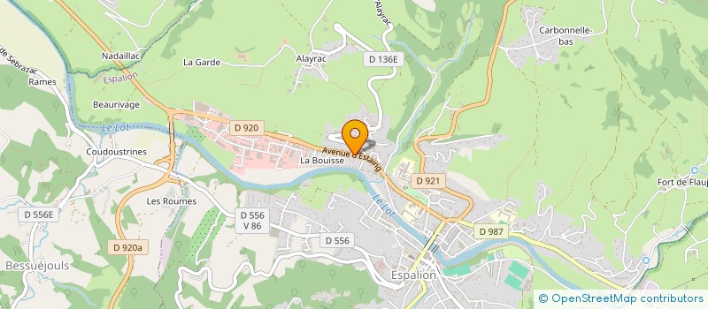 localisation de l'entreprise CAPHORN à ESPALION