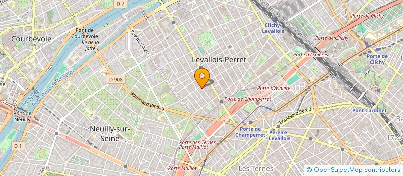 localisation de l'entreprise CAPHORN SC à LEVALLOIS-PERRET