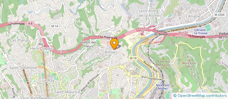 localisation de l'entreprise CAPHUG HOLDING  NICE