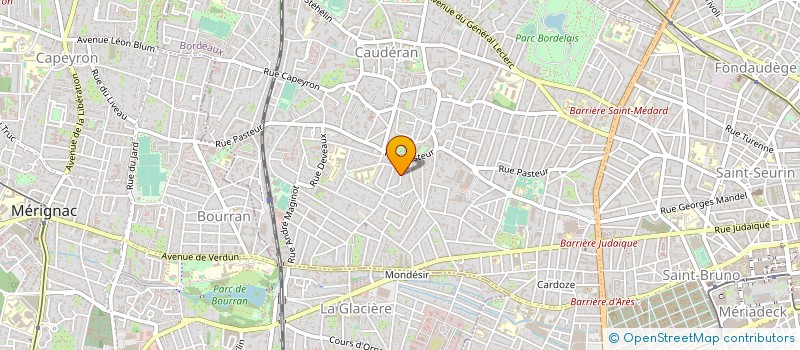 localisation de l'entreprise CAPHY à BORDEAUX