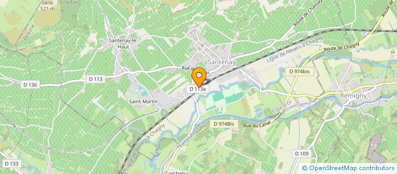 localisation de l'entreprise CAPI CONSEILS à SANTENAY