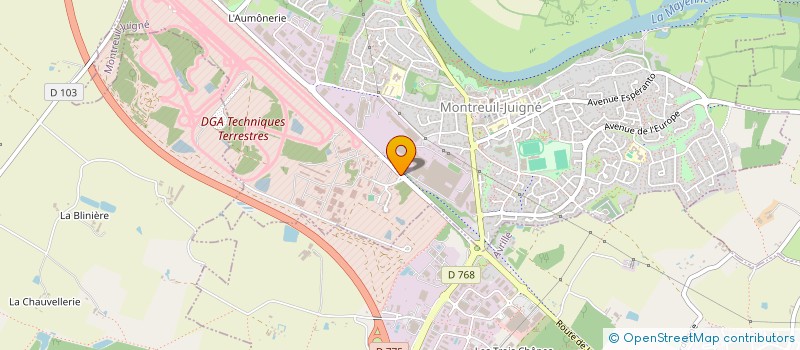 localisation de l'entreprise CAPI-LOC 49  CANTENAY-EPINARD