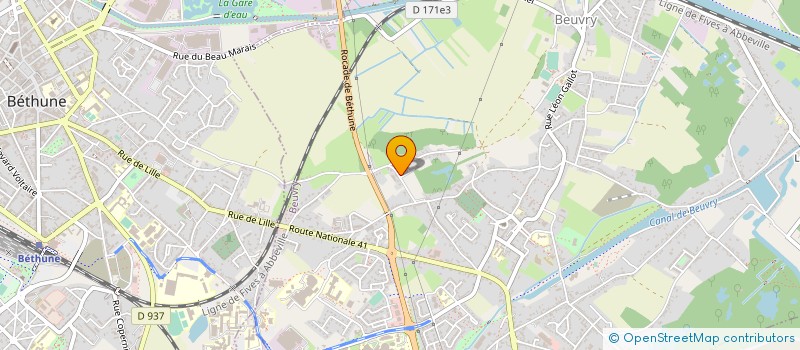 localisation de l'entreprise CAPI PERE ET FILS  BEUVRY