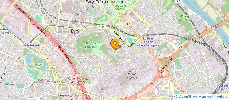 localisation de l'entreprise CAPICLEMA à EVRY-COURCOURONNES
