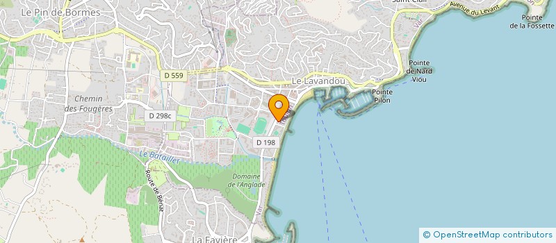 localisation de l'entreprise CAPIERANA à LE LAVANDOU