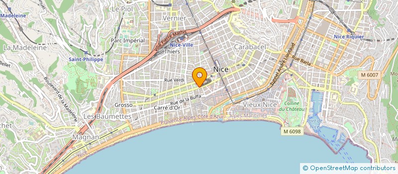 localisation de l'entreprise CAPIF COURTAGE ASSURANCES PLAC à NICE