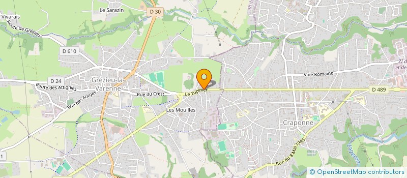 localisation de l'entreprise CAPIFIM  GREZIEU-LA-VARENNE