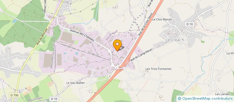 localisation de l'entreprise CAPIHOLDI  TREGUEUX