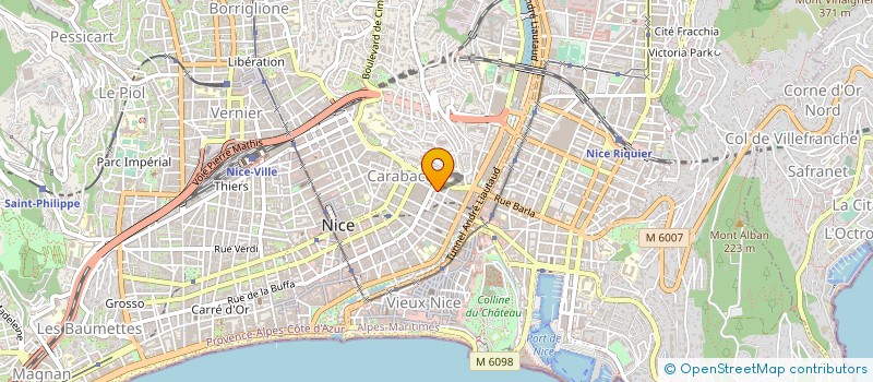 localisation de l'entreprise CAPILLIS à NICE