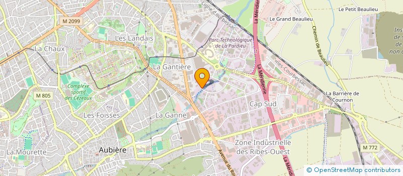 localisation de l'entreprise CAPILLUM à CLERMONT-FERRAND