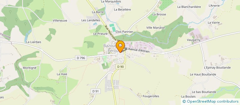 localisation de l'entreprise CAPILLUS  BAZOUGES-LA-PEROUSE
