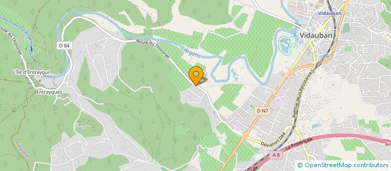 localisation de l'entreprise CAPINERI SARL  VIDAUBAN