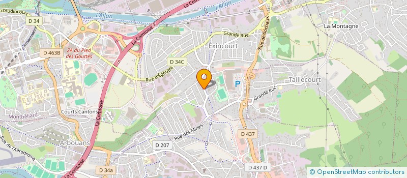 localisation de l'entreprise CAPINOX à ARBOUANS