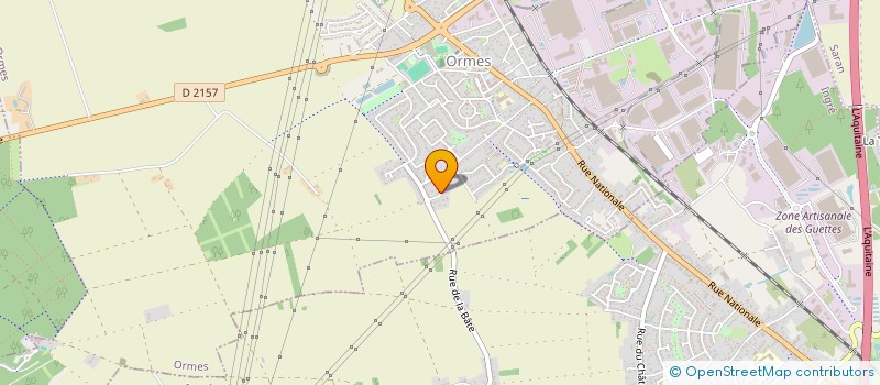 localisation de l'entreprise CAPINVEST à ORMES
