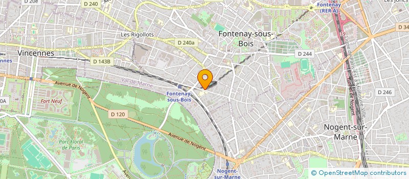 localisation de l'entreprise CAPINVEST à FONTENAY-SOUS-BOIS