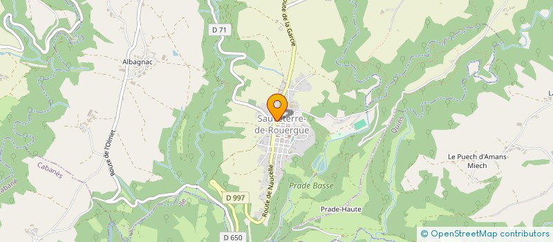 localisation de l'entreprise CAPIOLAT  SAUVETERRE-DE-ROUERGUE