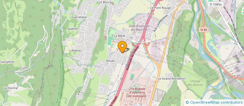 localisation de l'entreprise CAPIRET à VARCES-ALLIERES-ET-RISSET