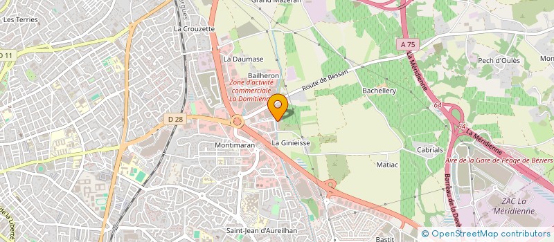 localisation de l'entreprise CAPISCOL DISTRIBUTION à BEZIERS