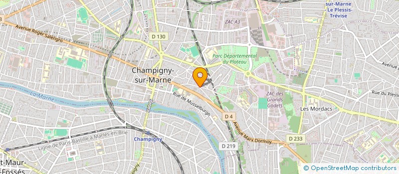 localisation de l'entreprise CAPISO  CHAMPIGNY-SUR-MARNE
