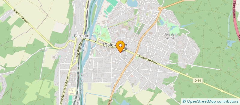 localisation de l'entreprise CAPITAINE COIFFURE à L'ISLE-ADAM