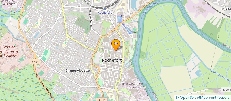 localisation de l'entreprise CAPITAINE DARRIBEAU  ROCHEFORT