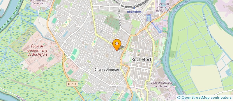 localisation de l'entreprise CAPITAINE DE VAISSEAU  ROCHEFORT