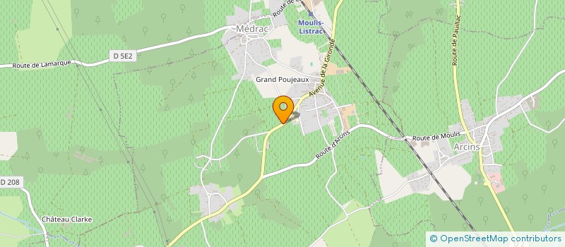 localisation de l'entreprise CAPITAINE FLAMME  MOULIS-EN-MEDOC